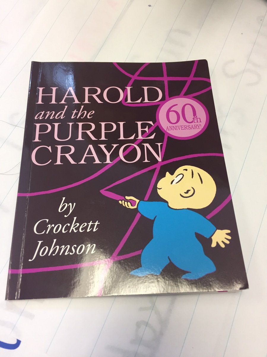 dee_sousa's tweet photo. To introduce visualizing we used Harold and the Purple Crayon. The book was read with illustrations hidden and Ss drew what they visualized happening. Afterwards we took a museum walk to appreciate all the different visualizations. #ELLPower @dp_slc #campdiscoveryHolyCross2018 https://t.co/dH7U6FfB6d