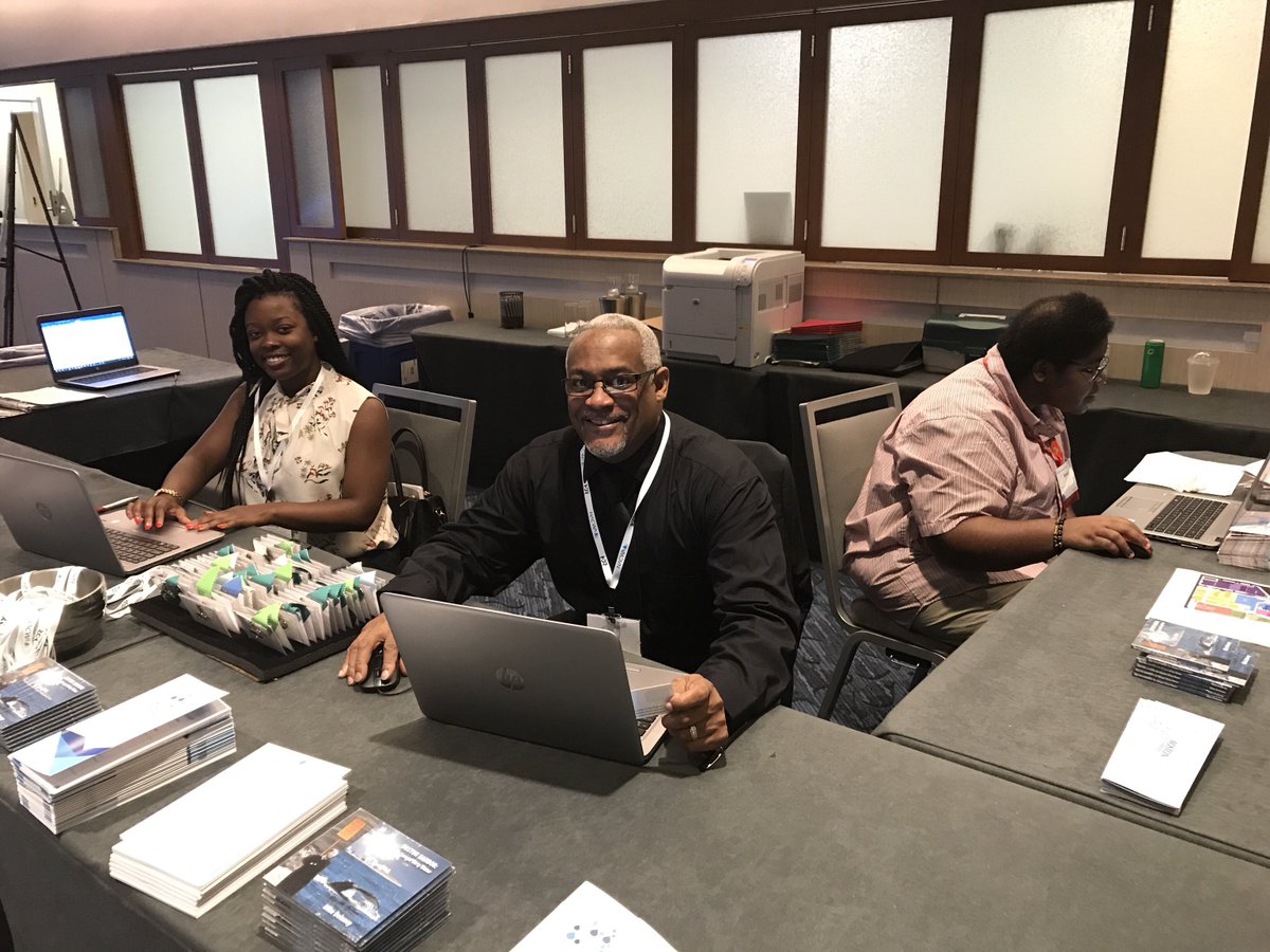 NACWA's tweet photo. NACWAs #UtilityLeadershipConference fantastic so far, these are the people who make the event work! Ebony and Rob have a light moment, Bredy annoyed with Tony for snapping pics #CleanWaterIsOurLife https://t.co/MaXRiu45s9