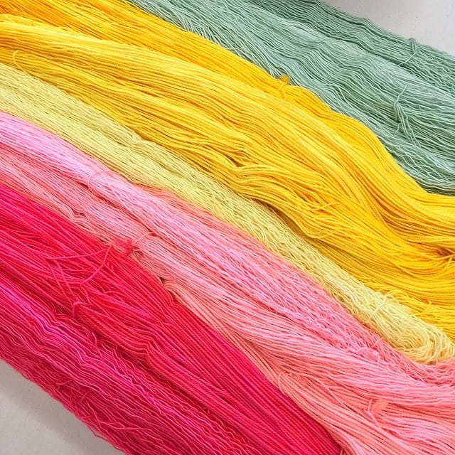 IndieBurghCraft's tweet photo. A bit of colour therapy this morning? Look at those stunning shades from #rainbowheirloom . Remember, she has had an address change for the #craftcrawl and will be stationed at St Margaret's House, 151 London Road (studio 4.26) on Friday and Saturday @10am-5pm. #EDINBURGH https://t.co/g907dkZNKK
