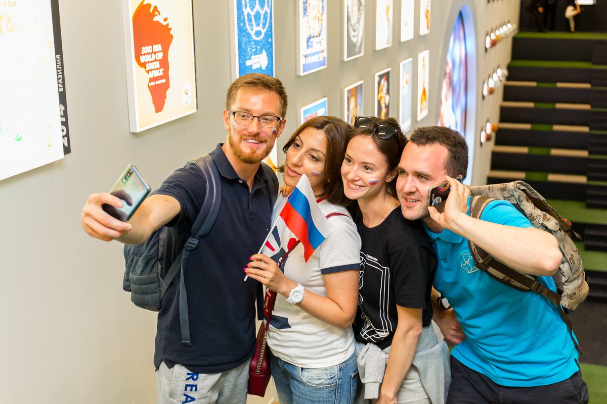 FIFAMuseum's tweet image. We're delighted to have had the chance to share the history of the beautiful game at the 2018 #WorldCup in Russia.

To everyone who stopped by our exhibition at the Hyundai Motorstudio in Moscow - Спасибо за посещение
