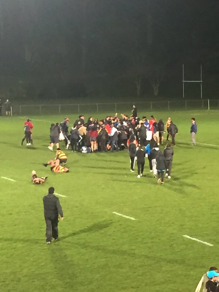 JamieOC04's tweet photo. Congratulations to the 1st XV who have beaten Porirua College 23-15 to win the #CoEdcup and #beardtrophy. Great game from both teams https://t.co/4bywhXUKAK