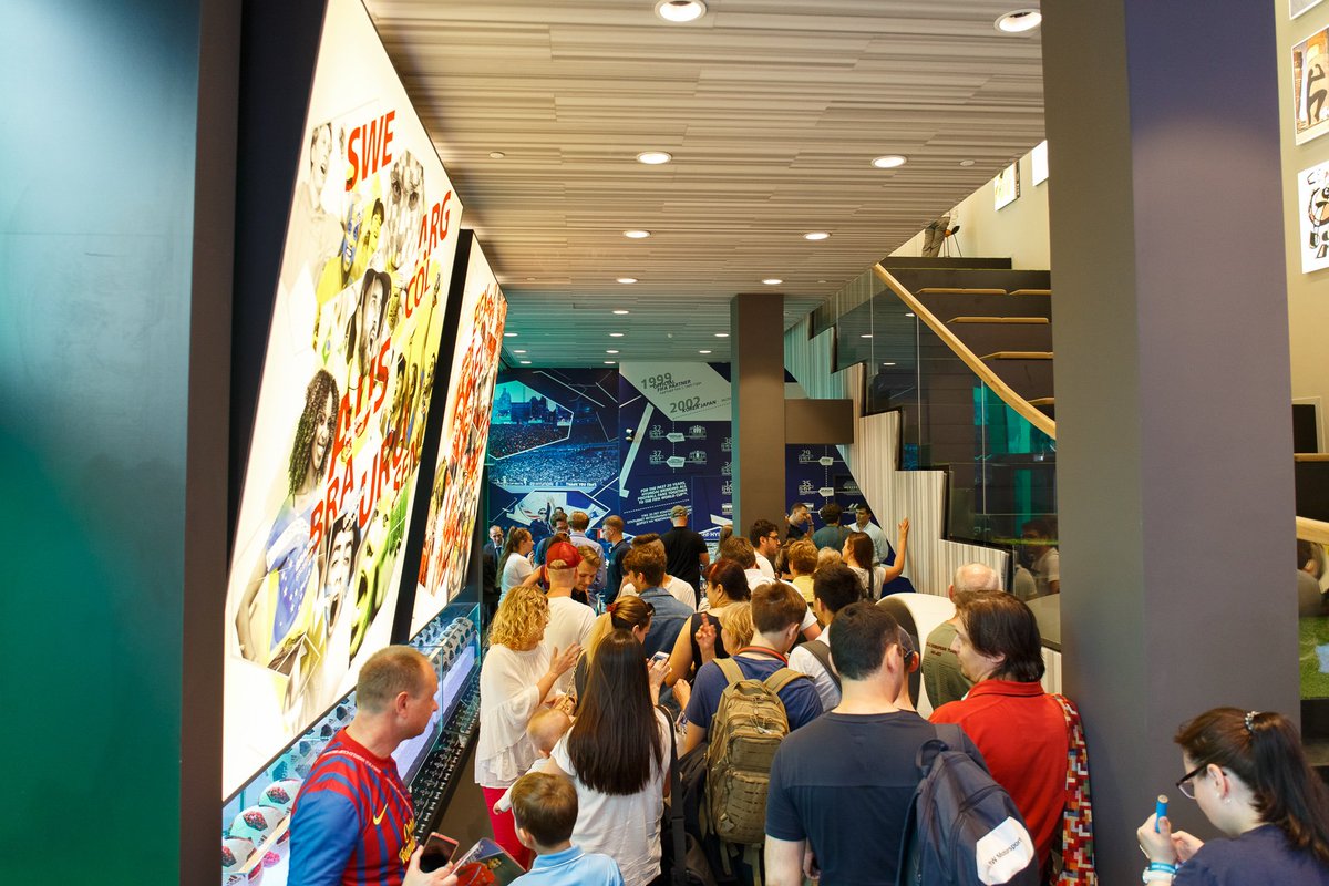 FIFAMuseum's tweet image. We're delighted to have had the chance to share the history of the beautiful game at the 2018 #WorldCup in Russia.

To everyone who stopped by our exhibition at the Hyundai Motorstudio in Moscow - Спасибо за посещение