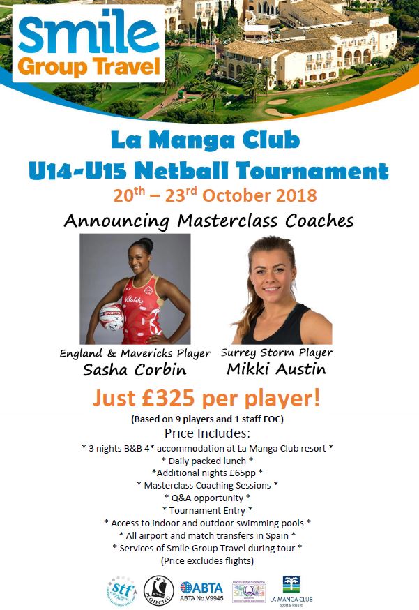 @SmileISNC @SmileGroupTvl #U15NetballTour #NetballTournament #Masterclass