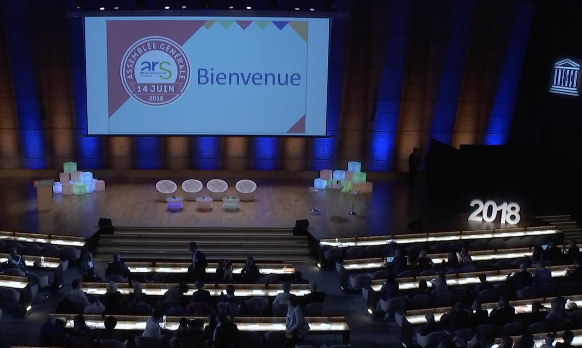 L'<a href="/ARS_IDF/">ARS Île-de-France</a> nous a invité au siège de l'UNESCO ! Un honneur pour nos comédiens d'animer cette AG dans un lieu emblématique !  bit.ly/2OeKm24 #événementiel #theatredentreprise #theatre