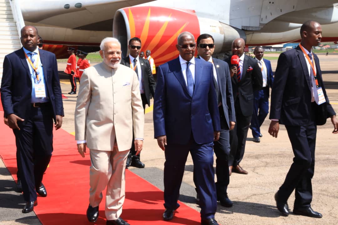 DailyMonitor's tweet photo. @PMOIndia says Africa will be at the top of India's priorities
"We will continue to intensify and deepen our engagement with Africa. As we have shown, it will be sustained and regular"
#modiug #MonitorUpdates https://t.co/Jr69RmDpjU