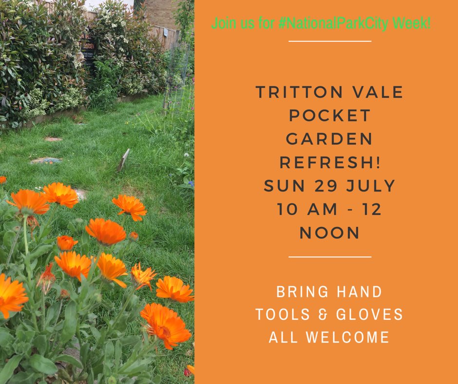 Join us this Sunday from 10-12  - we’re refreshing the Pocket Garden with new signs and a smart new (to us : ) bench! Part of the first ever #londonnationalparkcityweek , organised by London National Park City and Mayor of London #nationalparkcity