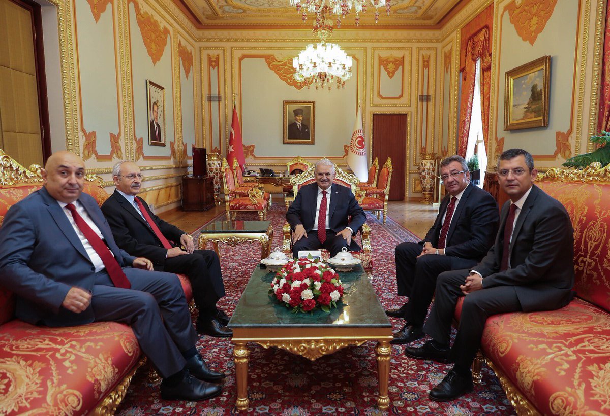 Meclis Baskanımız Sn. Binali Yıldırım, Cumhuriyet Halk Partisi Genel Başkanı Kemal Kılıçdaroğlu'nu kabul etti.