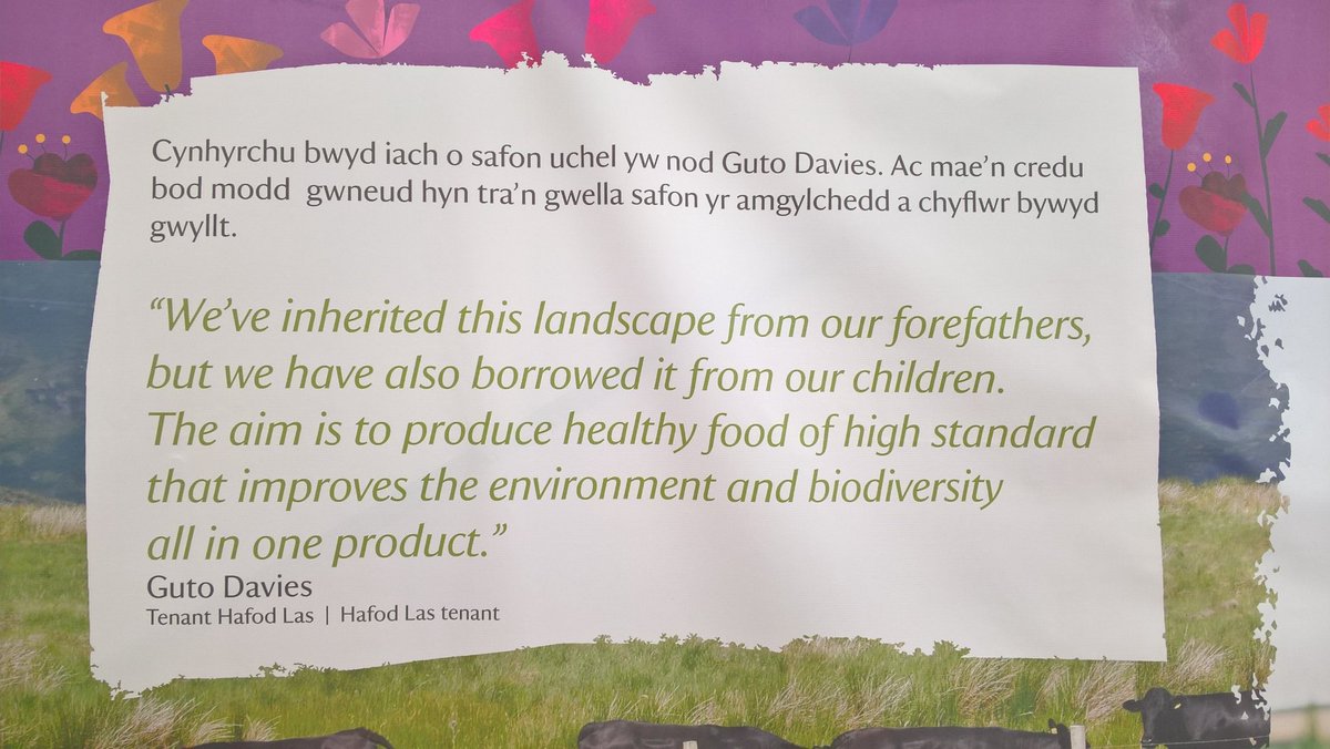 And this is why we're at #SioeFrenhinolCymru #RoyalWelshShow. #OurLandOurFuture @ffermifan @ntwales