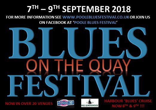 Pleased to announce I will be playing the Poole Blues Festival in September oh yeah!