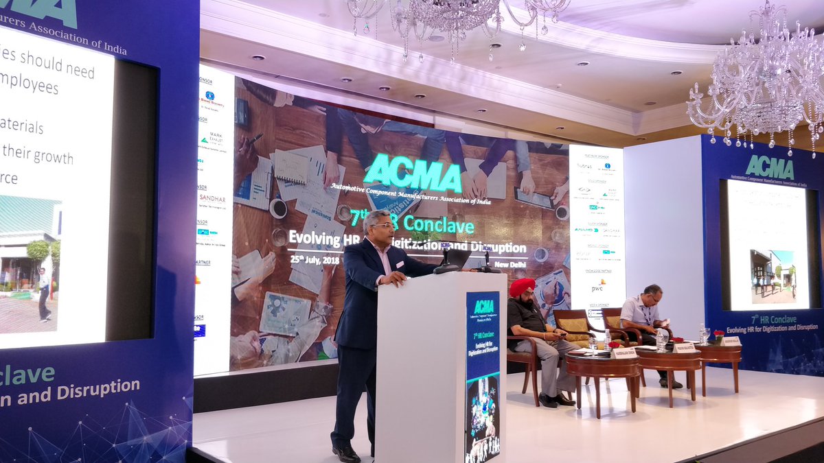 HKMalhotra's tweet photo. Develop flexible workforce, embrace continual learning, create modern technology, infra & strategy and engage with others who are future focussed are the key mantras of transforming HR for the future @ACMAIndia #7thHRConclave https://t.co/246rjxKWrG