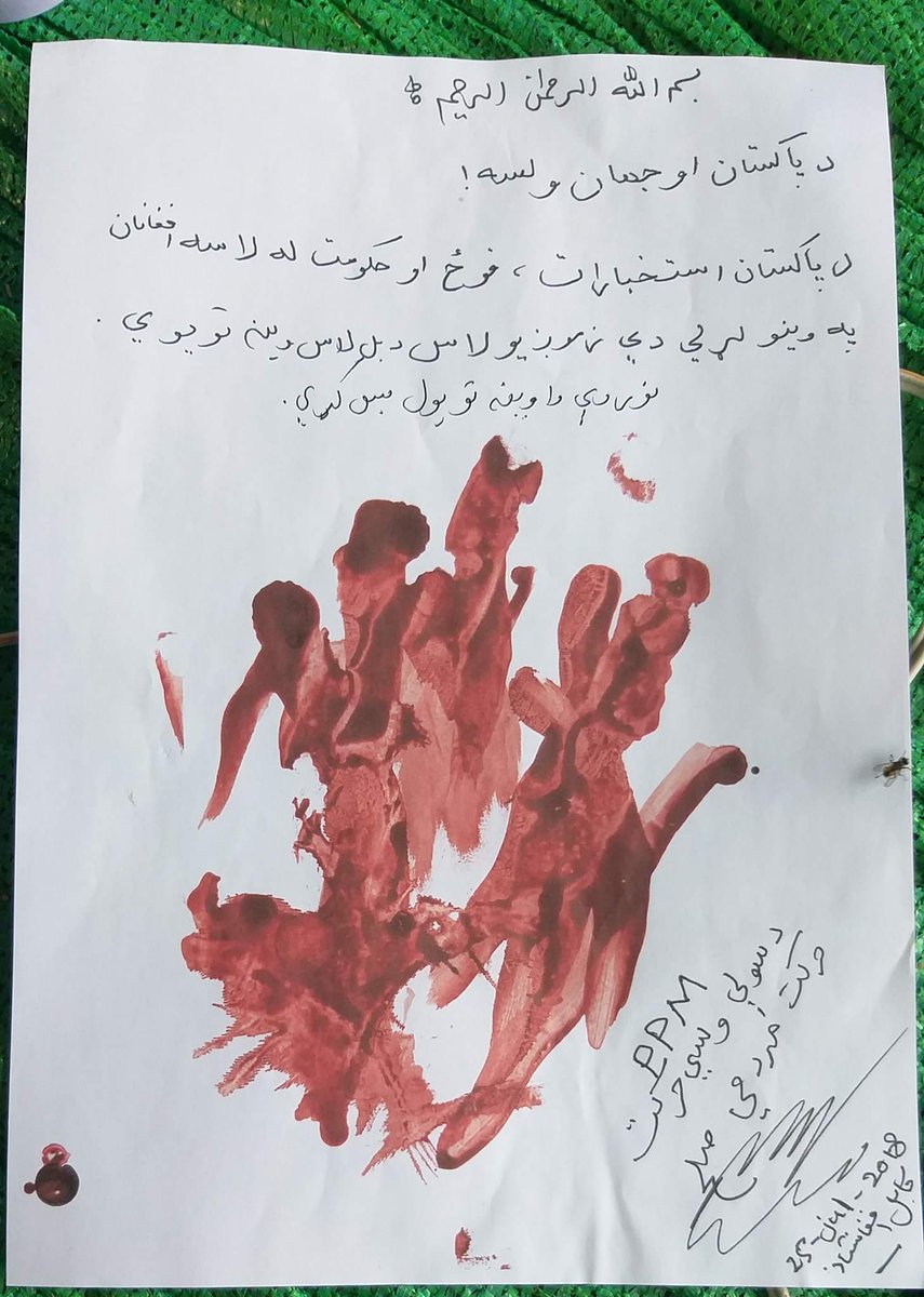 This is the message of #Helmandpeacemarch to #Pakistan. stated Pakistan intelligence and army bleeding #Afghan blood.
