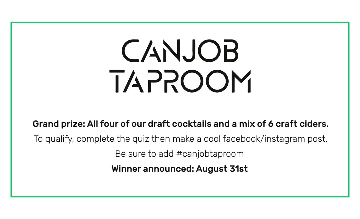 Flavorgator's tweet photo. Attention all #Flavorgators! We are so excited to share our newest campaign with @CanjobTaproom! 
Sign up now and stand a chance to win Canjob Taproom’s grand prize at https://t.co/xnXVmxrJpI! https://t.co/ZWTRbujPDf