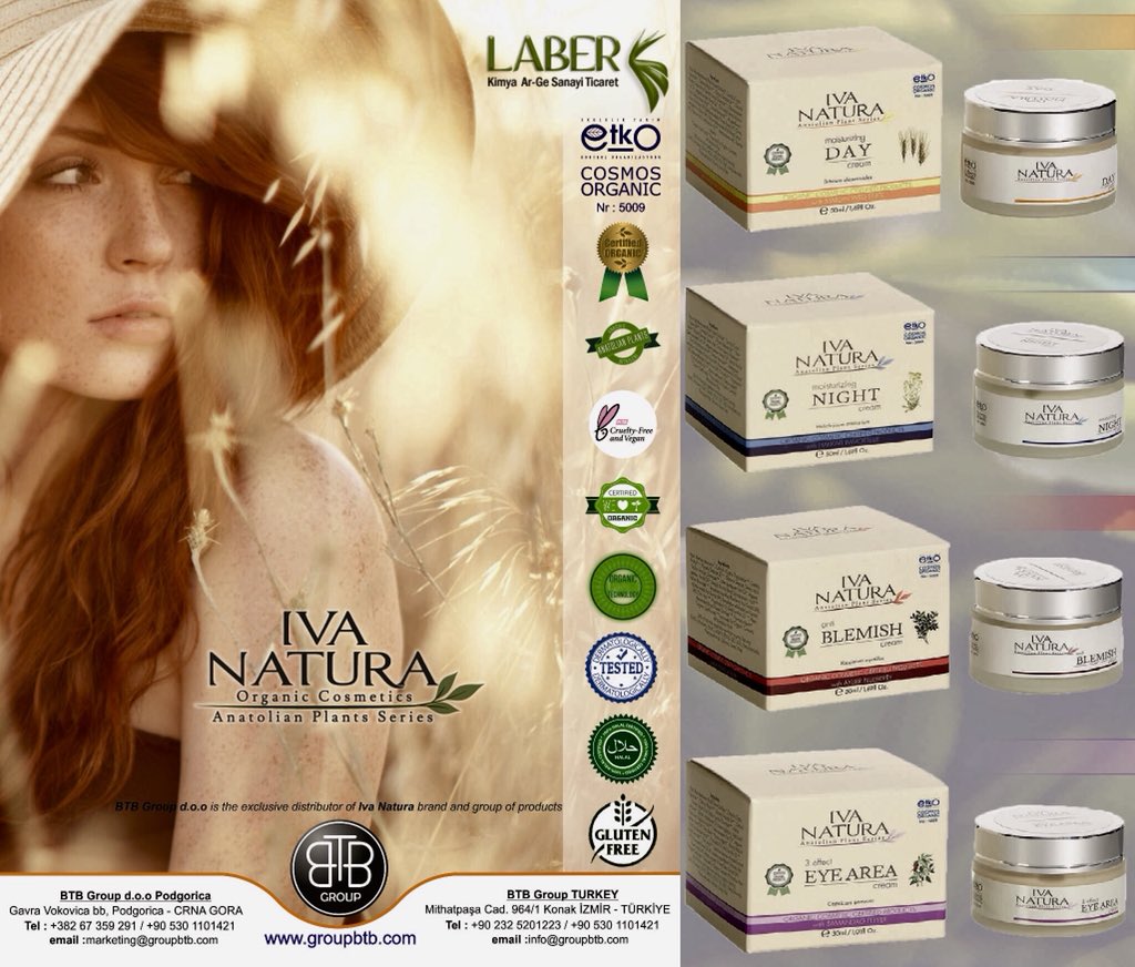groupbtb's tweet photo. Iva Natura Organic Cosmetics
Anatolian Plants Series
https://t.co/kEWW1bvIqx
#groupbtb #organic #vegan #makeup #ecofriendly #organiccosmetics #cosmetics #beauty #gmofree #parabenfree #deafree #meafree #pegfree #slsfree #slesfree #siliconfree #glutenfree #crueltyfree https://t.co/58JVozO1US