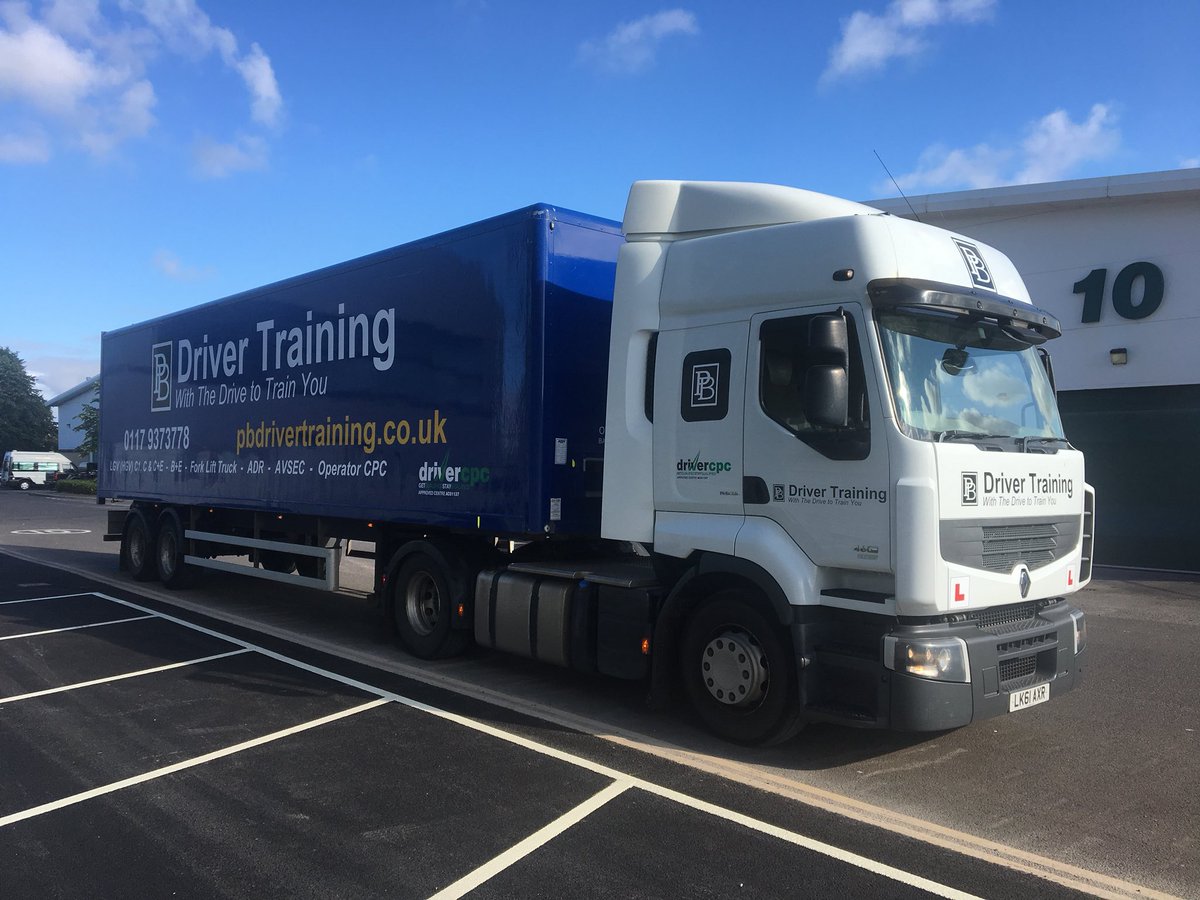 PBDTraining's tweet photo. Time to set off for my C+E Test this morning. I’m training in the same vehicle later on this afternoon, mainly focusing on the Reversing Exercise. It’s certainly good weather for it 😎 https://t.co/5X5BeQjP1w