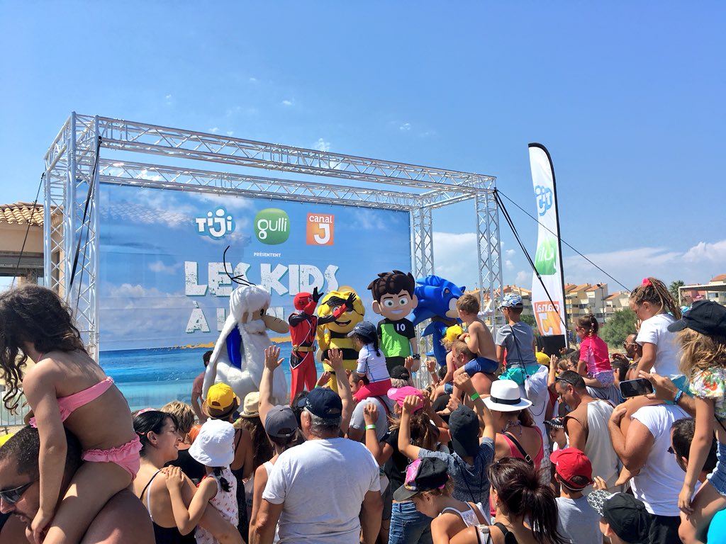 C’est parti depuis hier pour la tournée des 10 ans des #KidsALaPlage avec #Tiji, <a href="/gulli/">Gulli</a> et <a href="/canalj/">Canal J</a> 🎉