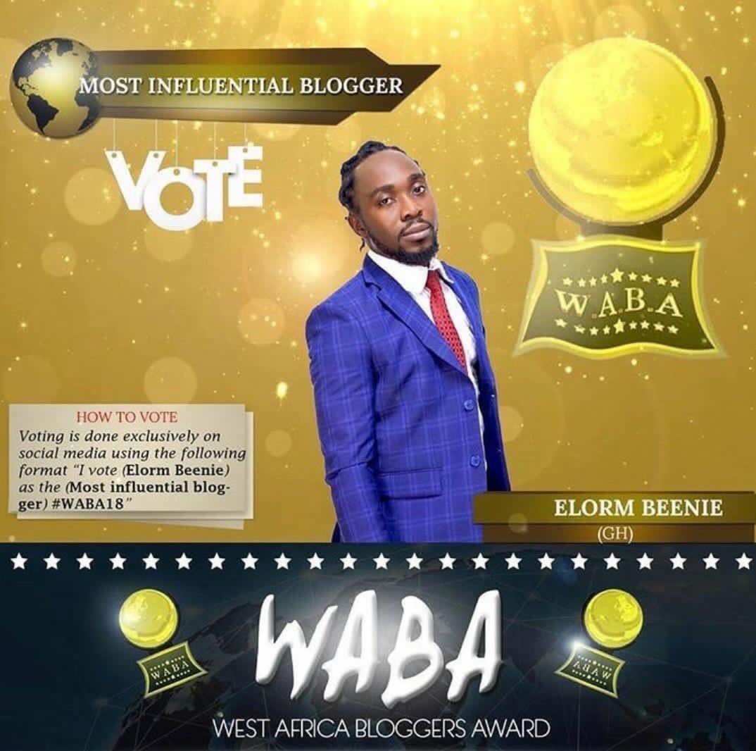 iam_senanu1's tweet photo. I vote @ElormBeenie as #mostinfluentialblogger #WABA18
You deserve this big bro ππΏπ― Letβs keep the vote trending folks...ππ―π https://t.co/OD2FzyNJIc