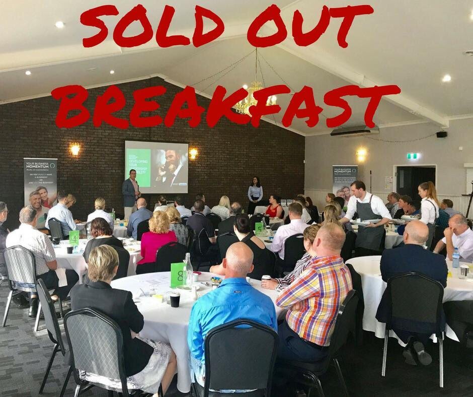 .....and this Friday's Toowoomba Business Breakfast is now fully sold out!  We have 80 business owners booked in ready to eat, learn &amp; network!  See you all there.  Big shout out to our guest speakers Greg Gunther, Joshna Daya and Wade Hatchett from Your Business Momentum.