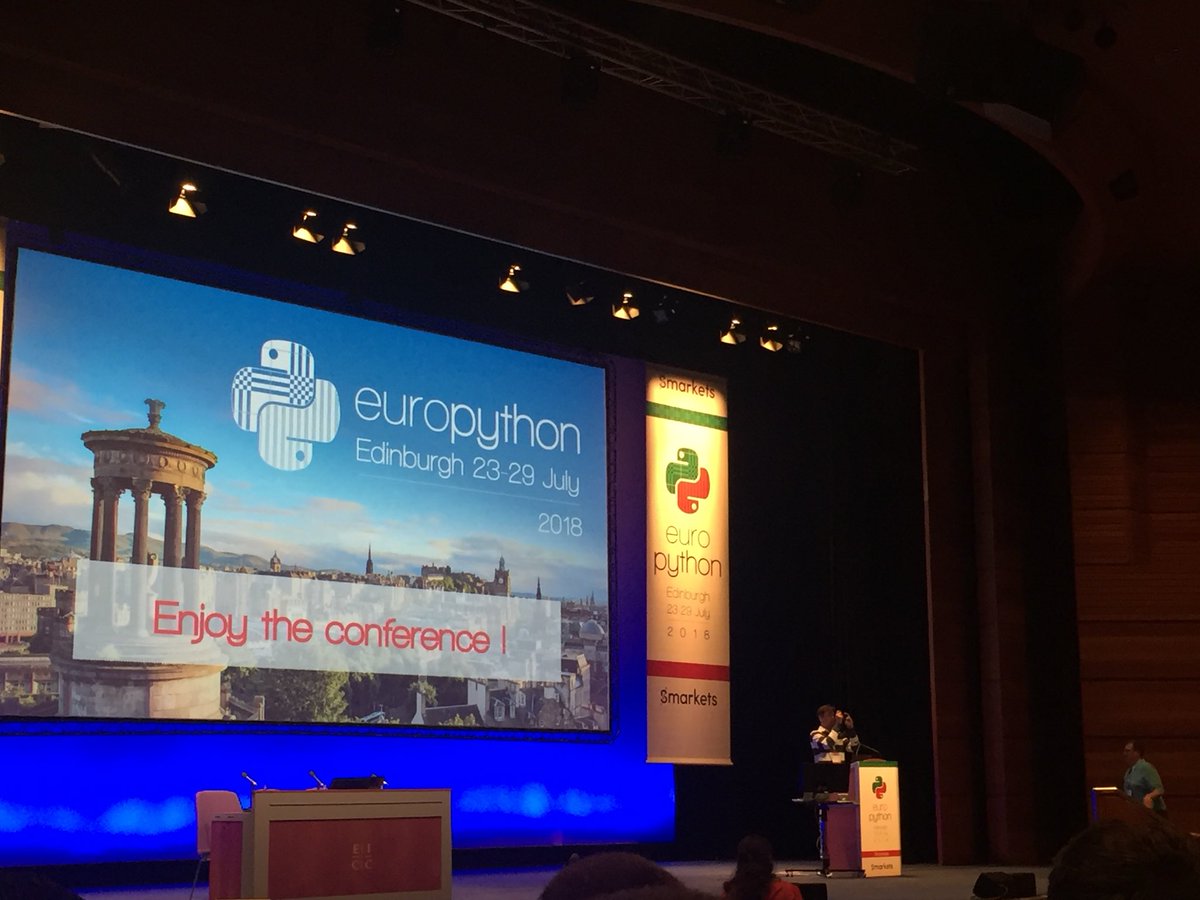 marinamicari's tweet image. Opening ceremony of the #EuroPython conference! #EuroPython2018