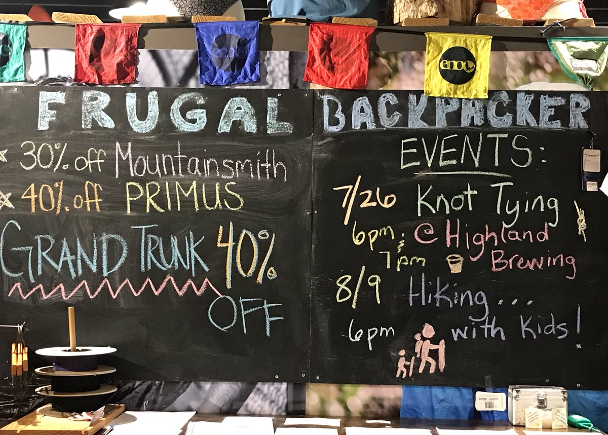 LBRIGMAN_WLOS's tweet photo. I’m live from @FrugalBackpackr in #Asheville on @WLOS_13 this morning ahead of a FREE workshop that teaches the outdoor skill of knot tying. It’s happening tomorrow at @HighlandBrews https://t.co/HimZZ31jzK