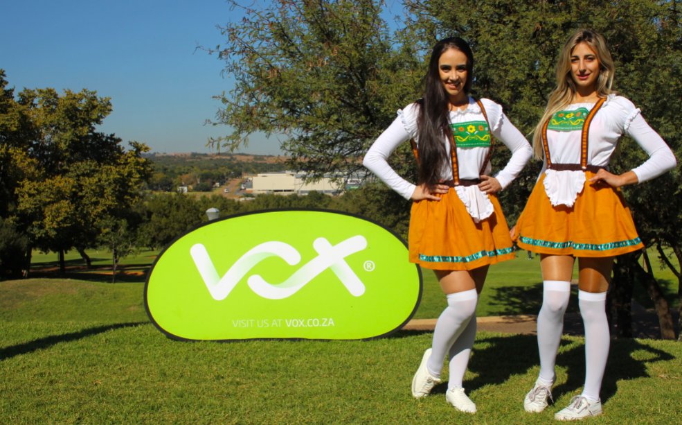 VoxTelecom's tweet photo. This #WCW, we're giving a shoutout to our gorgeous promo ladies who make our Vox events all the more fun 🍻 #WomanCrushWednesday #Vox #VoxEvents https://t.co/g2A0ofxJAd