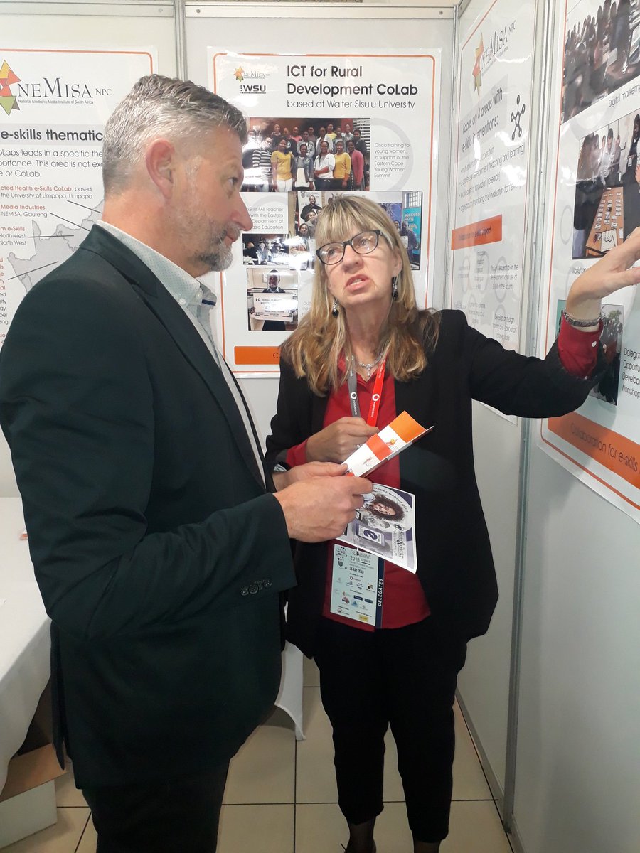 moliehiT's tweet image. @NEMISA_ EC Colab team at the exhibition stand #elearningsummit