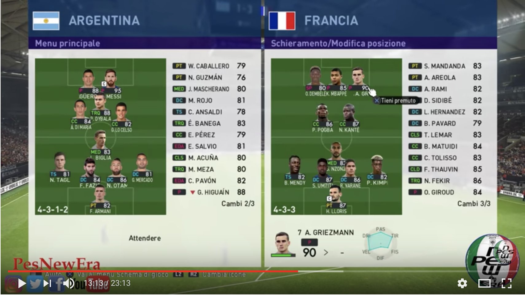 ヒカックゲームズ フランスとアルゼンチンの最新総合値も出てる いまウイイレ19がやってるプレスツアーでのデモプレイなのでフェイクニュースではないと思います メンバーもw杯仕様になってて のデモプレイの時より総合値変わってる選手も結構いる ヒカックゲームズ フランスとアルゼンチンの最新総合値も出てる いまウイイレ19がやってるプレスツアーでのデモプレイなのでフェイクニュースではないと思います メンバーもw杯仕様になってて のデモプレイの時より総合値変わってる選手も結構いる