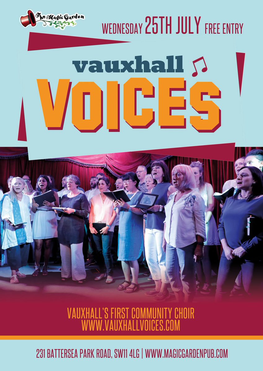 The Magic Garden Pub V Twitter Tonight Vauxhall Voices Are