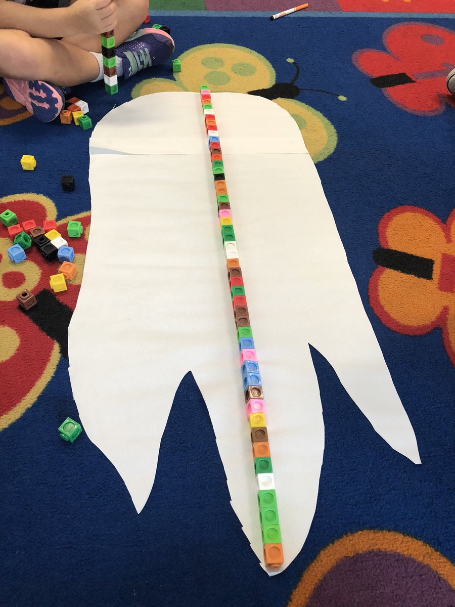 alcdsb_summer's tweet photo. Do you know how big a t-Rex footprint is? We do! And guess what it’s not 100 cubes (that’s way too much!) A little estimation and non-standard measurement practice @alcdsb_mich #summerlearning2018 https://t.co/UzeJdNcwfn