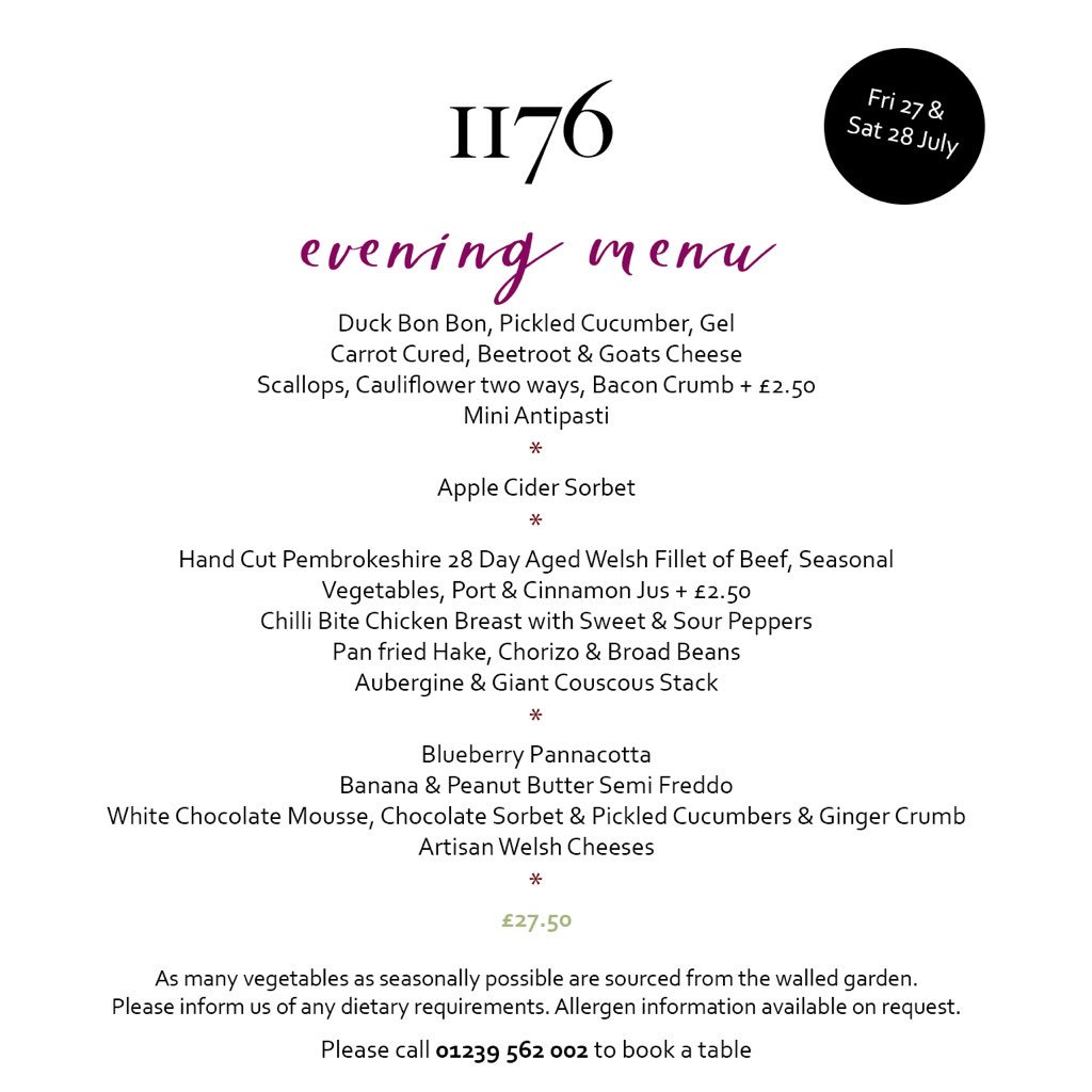 Holdens Catering (@holdenscatering) on Twitter photo This week's delicious menu. Exquisite dining at #kitchen1176 <a href="/CardiganCastle/">Cardigan Castle | CastellAberteifi</a> throughout the Summer on Friday & Saturday evenings #aberteifi #visitceredigion This week's delicious menu. Exquisite dining at #kitchen1176 <a href="/CardiganCastle/">Cardigan Castle | CastellAberteifi</a> throughout the Summer on Friday & Saturday evenings #aberteifi #visitceredigion