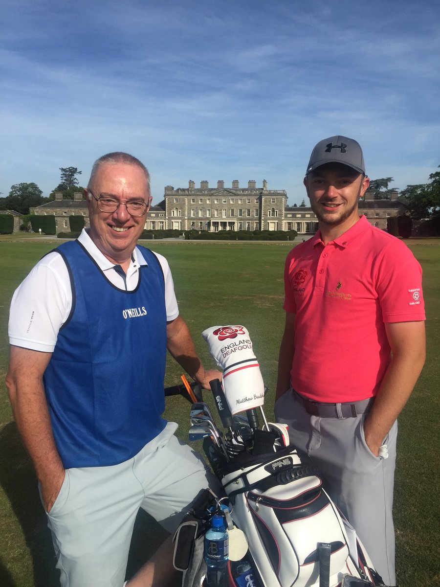 CartonHouseGolf's tweet photo. 115 players from 18 countries are playing @CartonHouse this week in the 12th @WorldDeafGolf World Championship @wdgc2018 #WDGC2018 https://t.co/TfwjSTs1Io