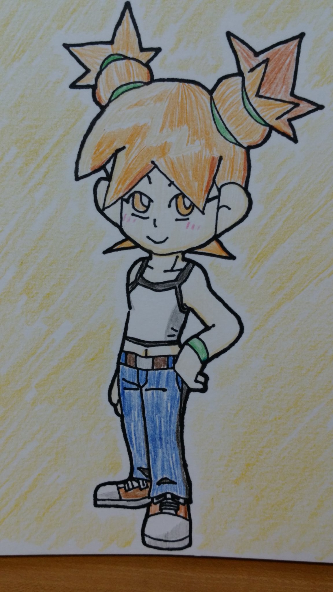 リョーマ 懐かしの漫画版サルゲッチュよりナツミちゃんを模写しました カラーリングと陰影はゲーム ガチャメカスタジアムサルバト レ の攻略本のイラストを参考に 模写と言えるのか微妙ですが 絵描きさんと繋がりたい サルゲッチュ 模写 T Co