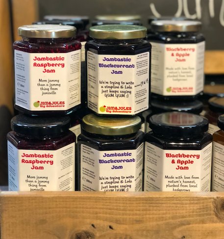 Peterleyfarm's tweet photo. We are so thrilled to have @jimandjules in the farm shop this morning, doing tasters of their delicious jams, marmalades and chutneys. Come along and have a try!! #tasters #samples #local #supportlocal #farmshop https://t.co/YGu6m11dPt
