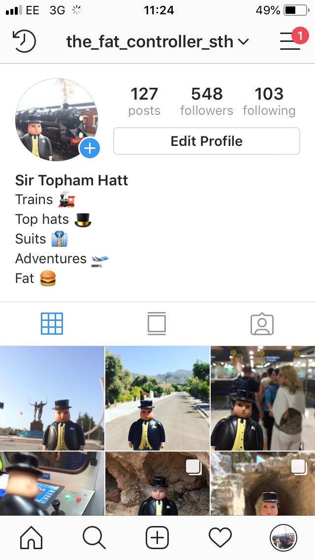 stanpowers406's tweet image. He gained over 400 new followers after his page was plugged on @absoluteradio this morning. He is happy about this. #instagram #fatcontroller #thomasandfriends