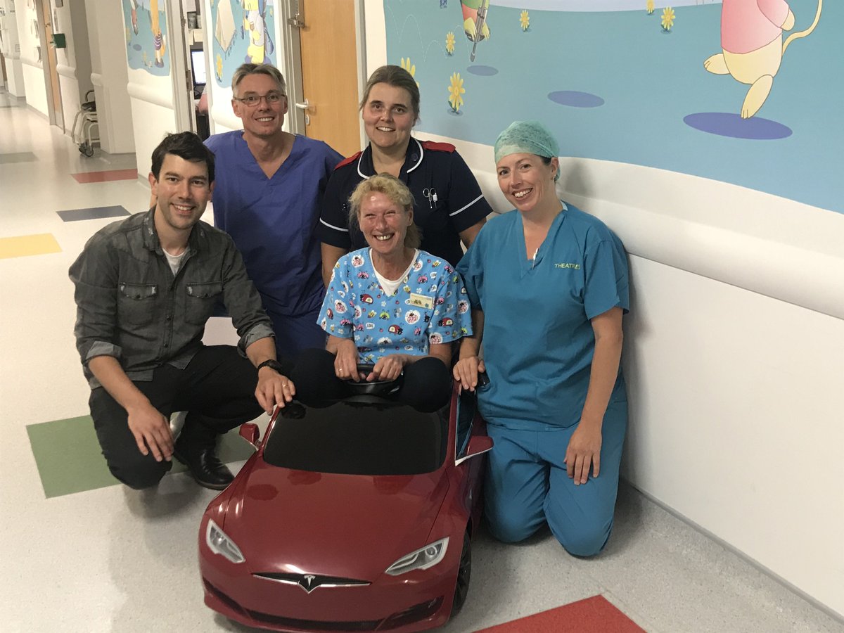 MTWnhs's tweet photo. A huge thank you to the Southerden family from Tunbridge Wells, who have donated a mini Tesla car to our children's ward to allow our young patients to 'drive' to the operating theatre. Read more on our website https://t.co/T68C2j0GAT https://t.co/KzIqi2jfux
