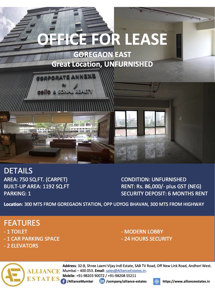 Alliance Estates (AllianceMumbai) Twitter