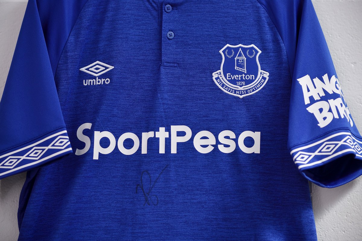 Everton's tweet image. 👕 | Win the first #EFC shirt @richarlison97 wore, signed by the man himself!

Simply RT this post to enter.