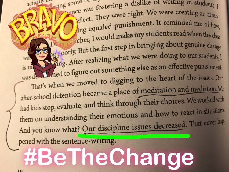 ⁦@teachermantrav⁩ and ⁦@TechNinjaTodd⁩ share amazing ideas in #sparksinthedark Talk with your kiddos and don’t always think punishments and consequences are necessary Help them grow and change instead #BeTheChange #betheone #BookSnaps