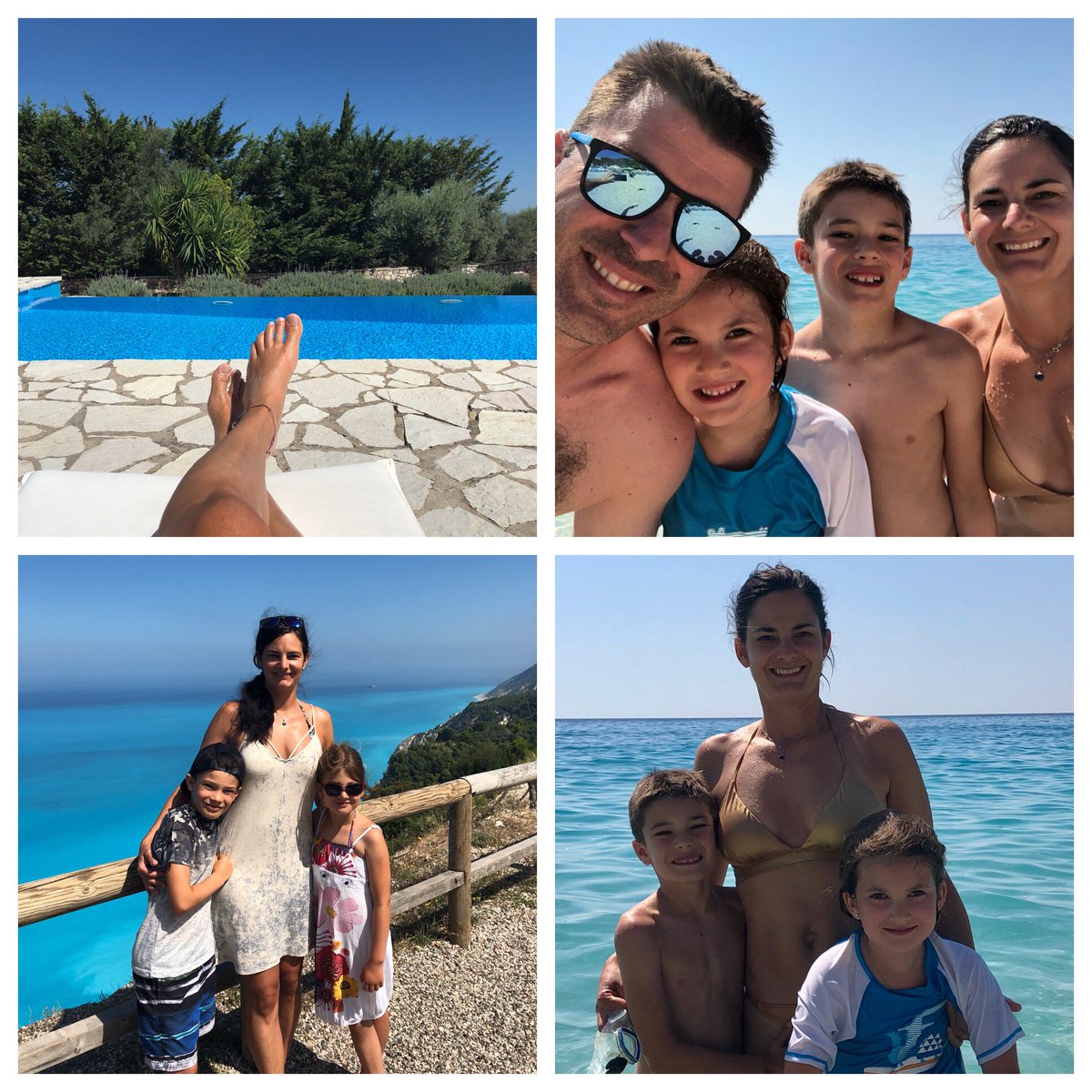 The holidays were great.  Now, let's get back to work.  #lefkada #familytime