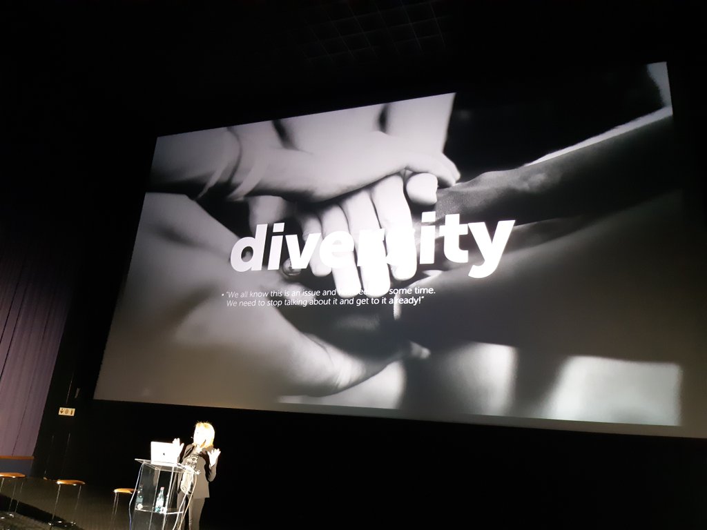 CCreativeCircle's tweet photo. "Diversity is always big @Cannes_Lions. People need to stop talking about it and start doing it" @annnurock #CreativeCircleSA #FullCircleSA https://t.co/FjDTrMDHZm