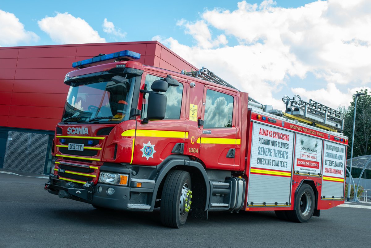 escape_control's tweet photo. Have you seen the fire engine promoting the campaign? Let's all help spread the message. #escapethecontrol https://t.co/TVdc1CJAq6