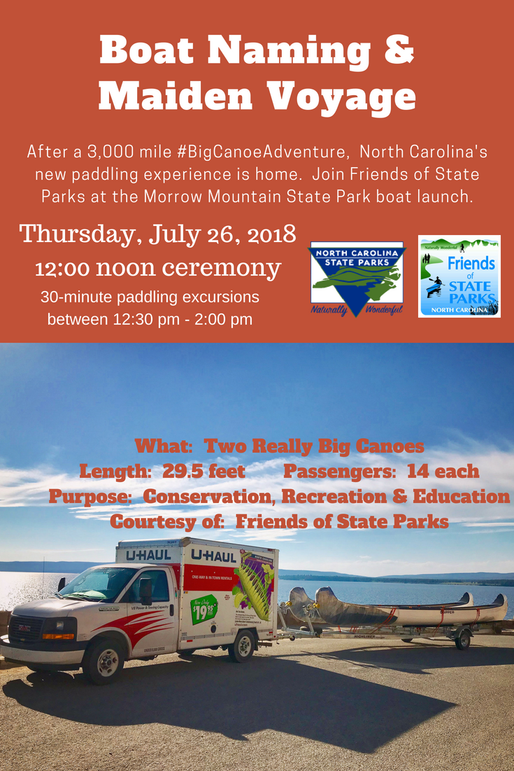 NCparks's tweet photo. Join us at Morrow Mountain State Park this Thursday at noon!  #BigCanoeAdventure https://t.co/YcXR7HQNzc https://t.co/lqDhJXDoXl