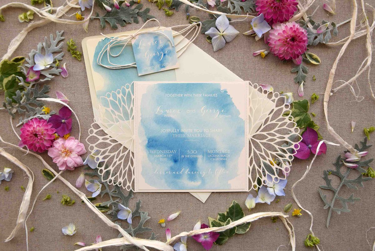 PaperStudioByC's tweet photo. Beach Laser Cut Wedding Invitations inspired by beach weddings.
Find details here: https://t.co/WbkQF9EysV
#paperstudiobyc #ocean #beachwedding #beachinvitations #beach #watercolorinvitations #sea #blueinvitations #weddingstationery #bride2018 #lasercutinvitations https://t.co/81nDrj9ATn