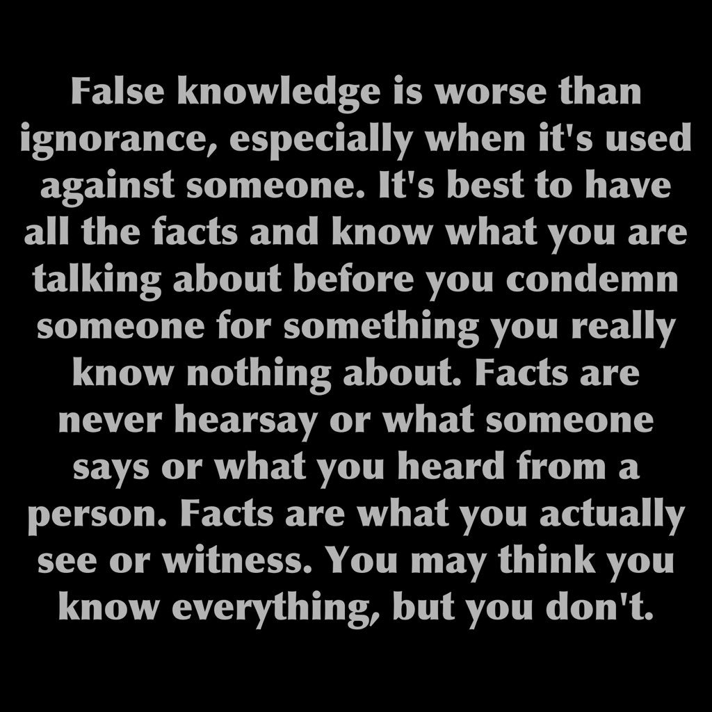 aggiemom1112's tweet image. Never assume! ask questions before passing judgement. #falseknowledge #practicewhatyoupreach