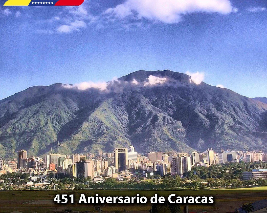 Rindo tributo a nuestra querida Caracas en sus 451 años, cuna de Indios aguerridos y del Libertador Simón Bolívar; espacio donde se gestaron procesos históricos que dieron con nuestra Independencia. Icono de Resistencia, Libertad y Revolución. ¡Felicidades #CaracasInsurgente!
