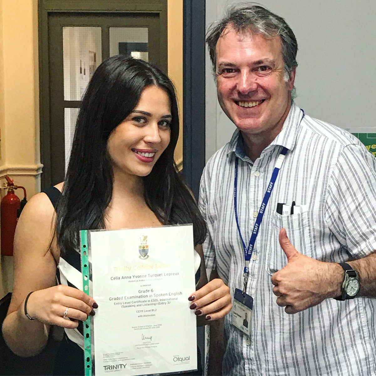 avalonschoolLDN's tweet photo. Well done Celia! 🇫🇷 A #distinction for her Grade 6 #Trinity #GESE #speaking #exam! #speakenglishbetter @TrinityC_L #speakenglishbetter #speakenglish #learnenglish #France #intercambio #イギリス英語 #英語 #体験談 #体験談 #語学学校 #ドン勝 #trinitycollege #trinitycollegelondon https://t.co/h6rjpH6NT5