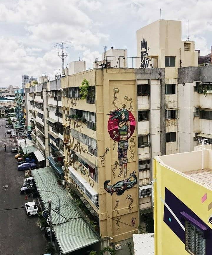 Ami_01's tweet image. Artist: #PSOMAN - bit.ly/2GAoJon - City: #Kaohsiung , Taiwan #StreetArt #urbanart