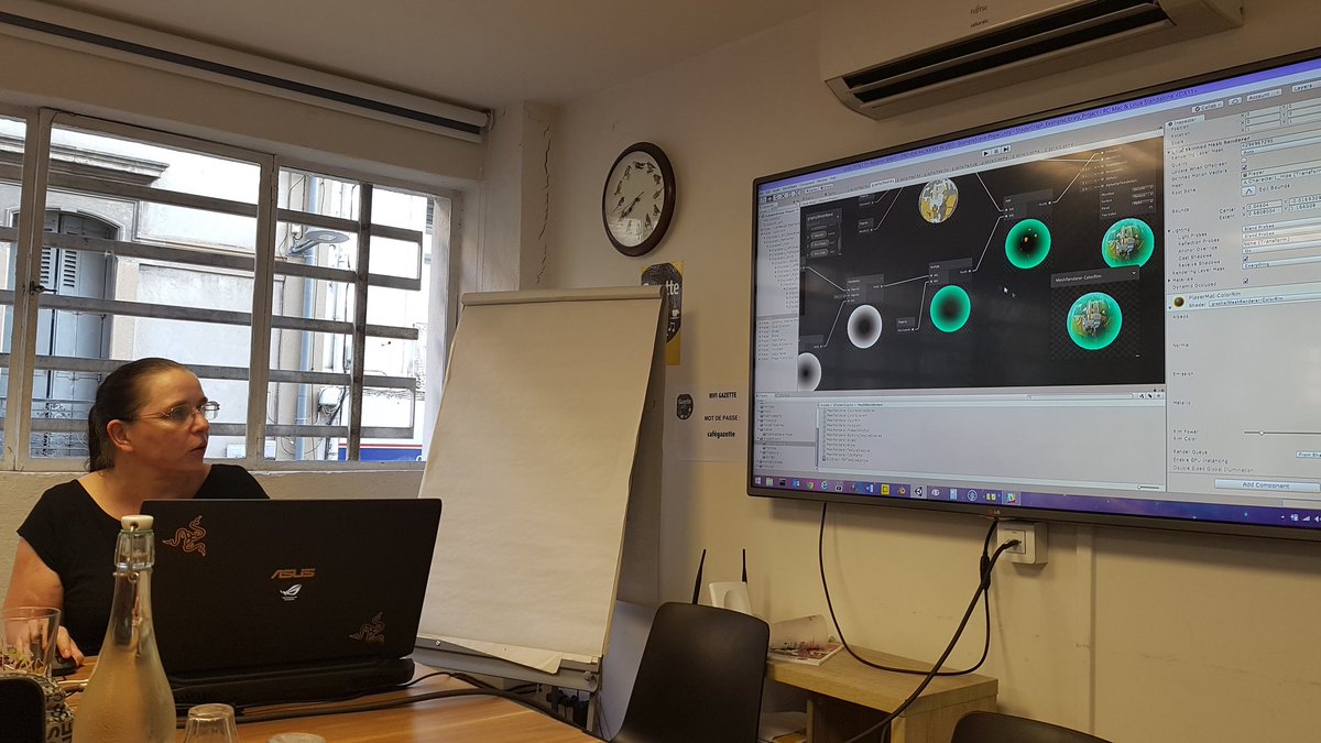 Filimindji's tweet image. #UnityAfterWork Aude nous parle du nouveau Shader Graph