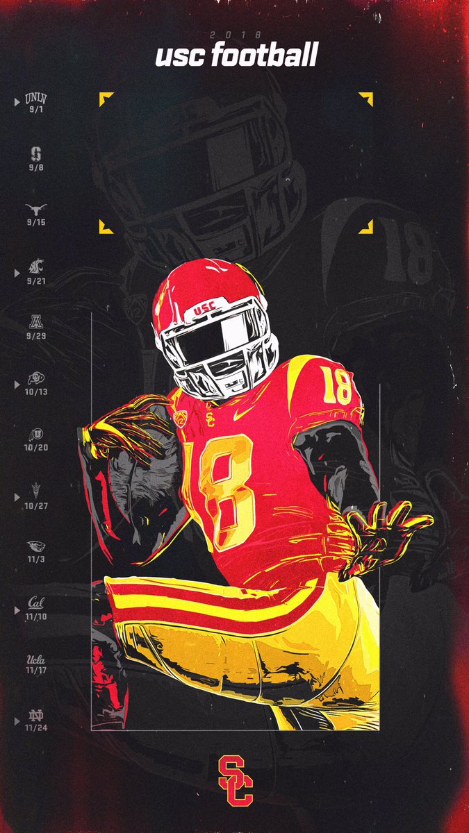 The 2018 #USC Football season is almost here, so update your📱screen with this Trojan swag‼️ #FightOn