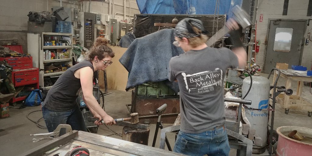ScathainLLC's tweet photo. Nick, the other power hammer. https://t.co/xkhgkl5ibG