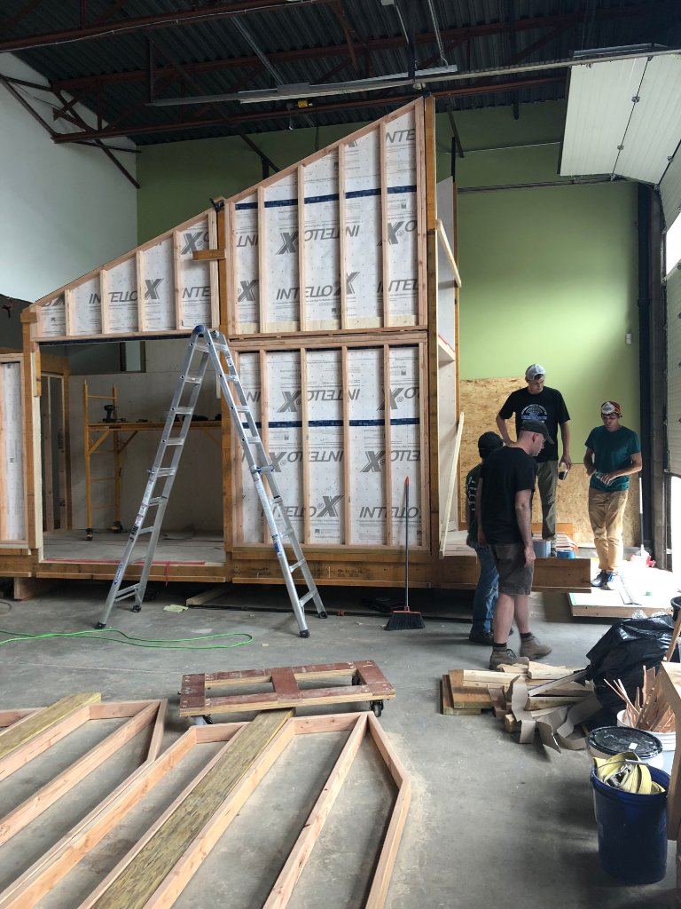 475Canada's tweet photo. This tiny house project unveiled at the UN last week shows that the future of eco living is good design, space efficiency, Gutex wood fiber insulation and Pro Clima membranes. 
https://t.co/uO2th2WHuP https://t.co/YwMbtzv9QX